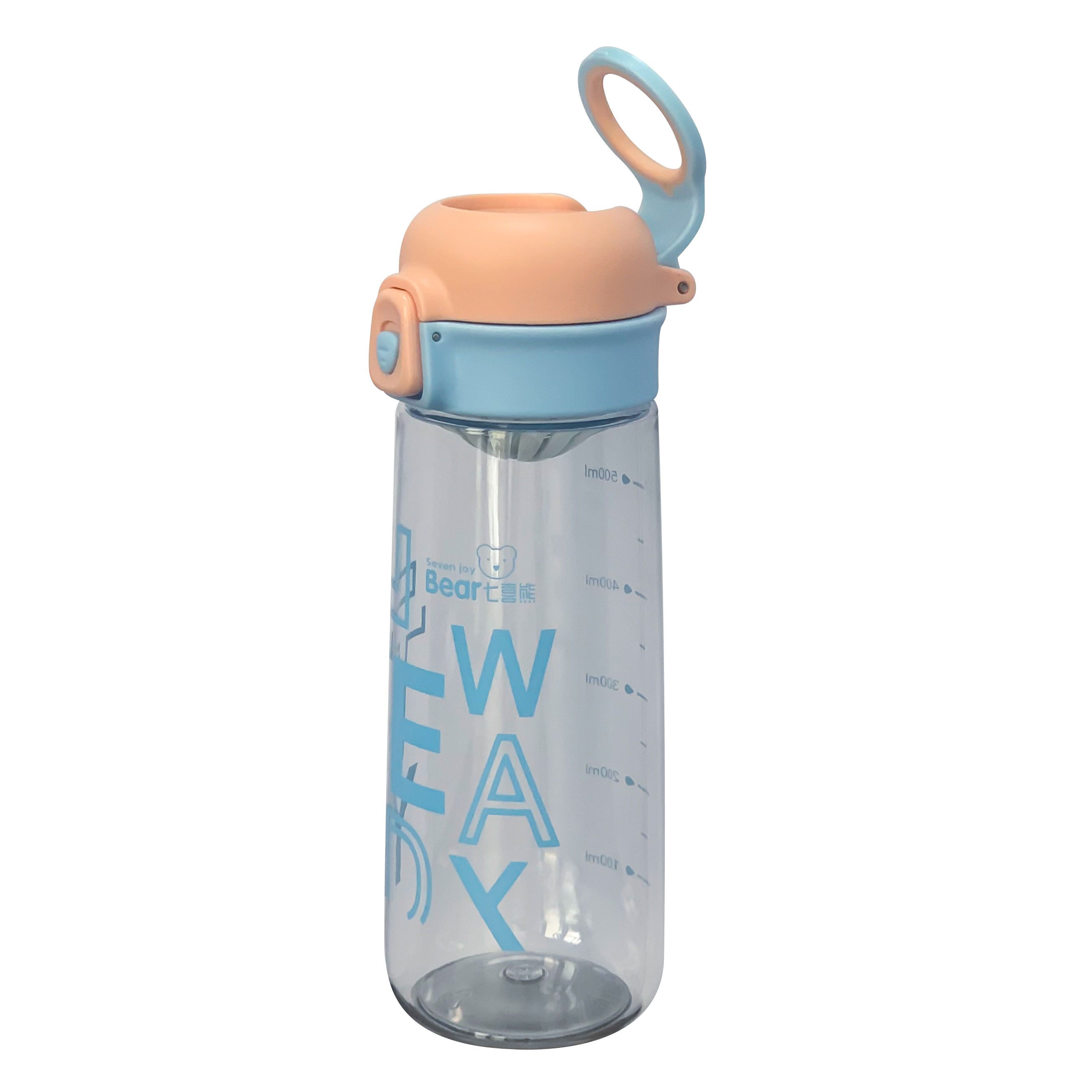 Transparent Travel Gym Sports Water Bottles Hot and Cold with Lifting Rope for Camping and Outdoor Adventures