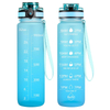 BPA-Free Leakproof Outdoor Gym Fitness Water Bottles Direct Drinking Plastic for Adults Children for Gym Motivational Present