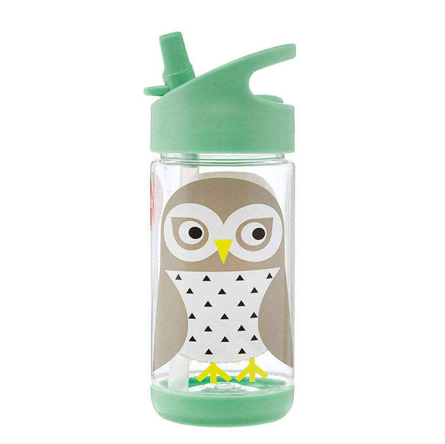 Customized BPA-Free Kids Plastic Water Bottles with Straw for Boiling Water for School and Camping
