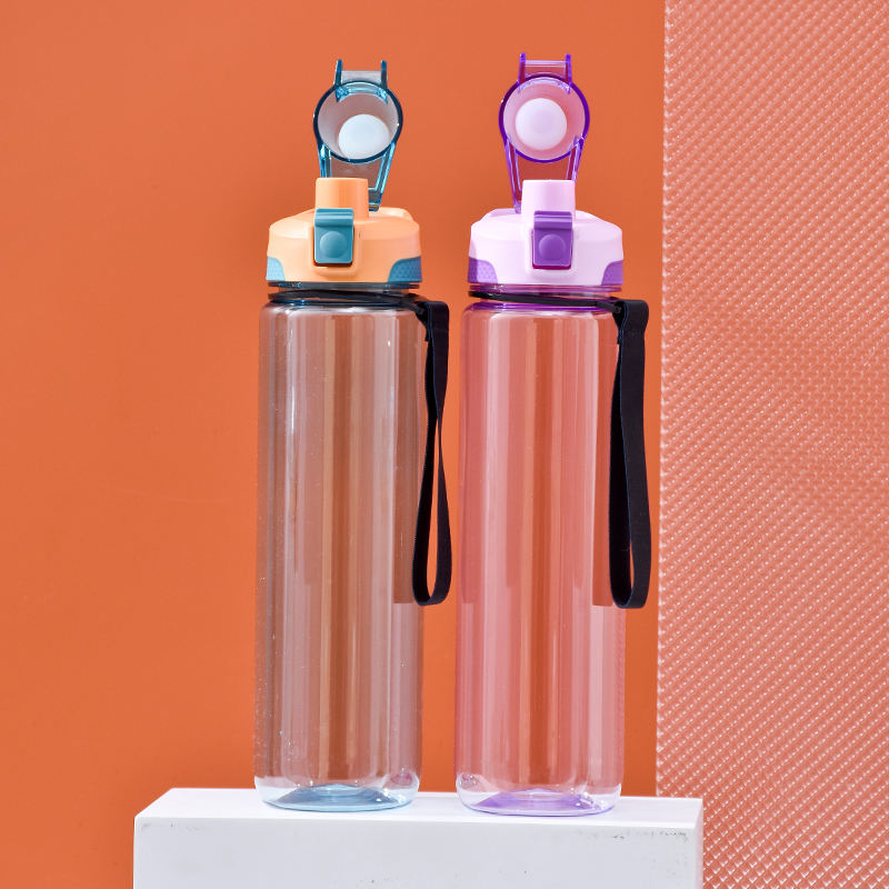 Customizable 750ml Creative Space Cup Clear Plastic Sport Bottle Portable Outdoor Travel and Camping Boiling Water Applicable