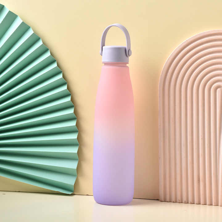 Large Capacity Gradient Color Sports Water Bottle High-Temperature Resistant for Gym Students & Outdoor Travel Direct Drinking