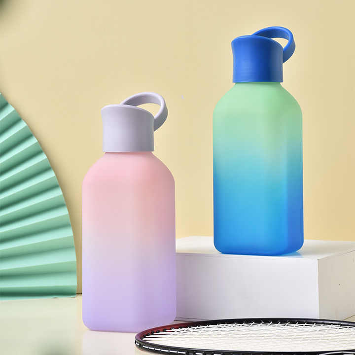 32oz Gradient Color Tritan PET Sports Water Bottle BPA-Free Modern Coated Direct Drinking Sports Water Bottle