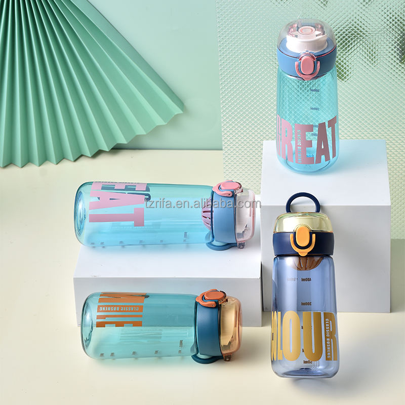 High-Temperature Resistance Portable Plastic Water Bottle Large Capacity Direct Drinking for Students Children Adults Gym Travel