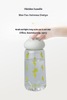 BPA-Free Mushroom-Shape Head Lid Plastic Water Bottle Portable Student & Sport Cup for Kids & Camping