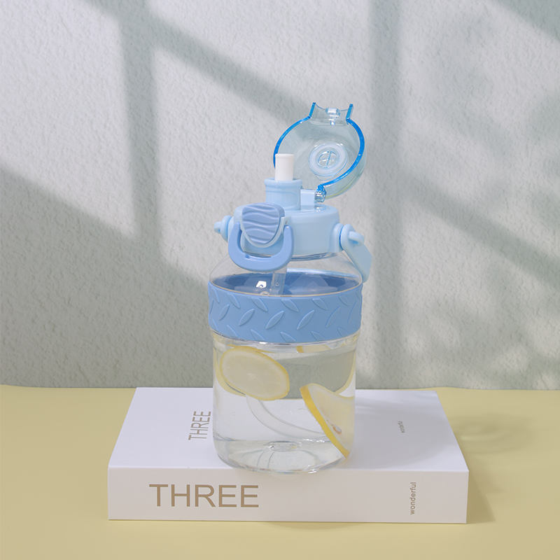 Large 1000ml BPA-Free Water Jug with Straw and Plastic Handle