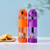 New Product Bpa Free Plastic Alkaline Hydrogen Sports Water Bottle With 304 Stainless Steel Long Strainer