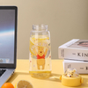New Spaceman Bear Double-Layer Cartoon Astronaut Plastic Water Cup Transparent Direct Drinking