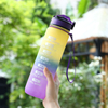 32oz Motivational Plastic Water Bottle with Time Marker and Straw Leakproof Fitness Accessory Great for Presents