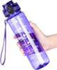 Tritan BPA-Free 32oz Durable Leakproof Water Bottles Wide Mouth with Easy Clean Brush for Gym Travel Home School Office Use
