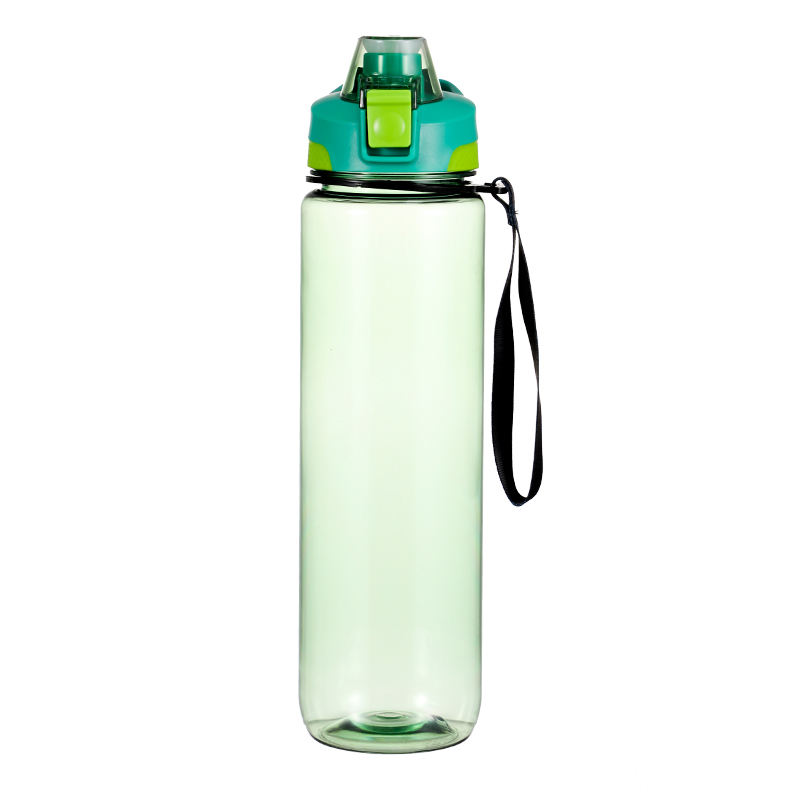High Quality BPA-Free 1000ml Tritan Plastic Sports Water Bottle Straight Shape for Camping and Swig Water
