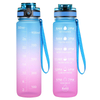 BPA-Free Leakproof Outdoor Gym Fitness Water Bottles Direct Drinking Plastic for Adults Children for Gym Motivational Present