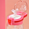 New Design 600ml Kids Plastic Water Bottles with Handle for Outdoor School Use