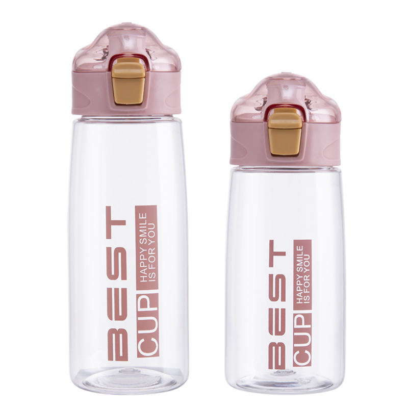 Portable 600ml Sports Water Bottle Wth Straw for Student