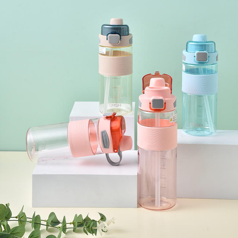 1000ml 650ml New Plastic Double Drinking Bottle Bpa Free Water Bottles Leak Proof Plastic Water Bottle