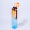 BPA-Free Large Water Bottle Direct Drinking with Handle Environmentally Friendly Customized Color Gradient Water Bottle