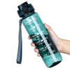Wholesale BPA Free Plastic Water Bottles with Leakproof Time Marker Direct Drinking for Presentations