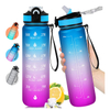 Wholesale Large Capacity Fashion Colorful Time Mark Portable Water Bottles for Summer Outdoor Workout