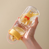Children and Students Plastic Drinkware Cup with Handle Direct Drinking Water Flowing Method