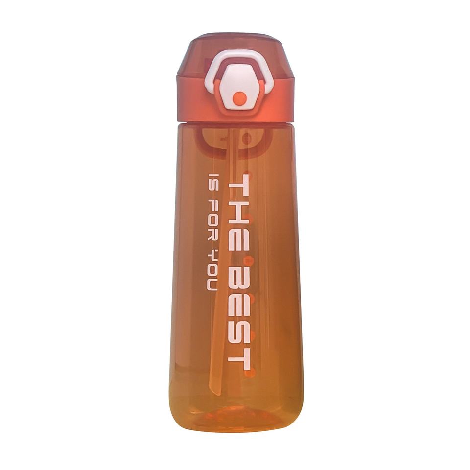 Girls Portable Large Capacity Summer Sports Water Bottle High Appearance Straw Drinking High Food Grade Plastic Water Bottle