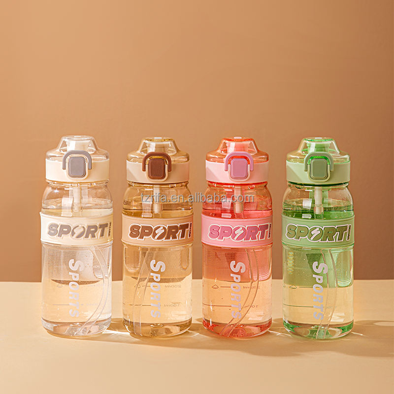 Wholesale 600ML Custom Sports Outdoor Plastic Drinkware Different Styles for Camping