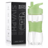 14 oz Portable Tritan Transparent Clear Sports Drinking Bottle with Straw for Boiling Water for School Girls
