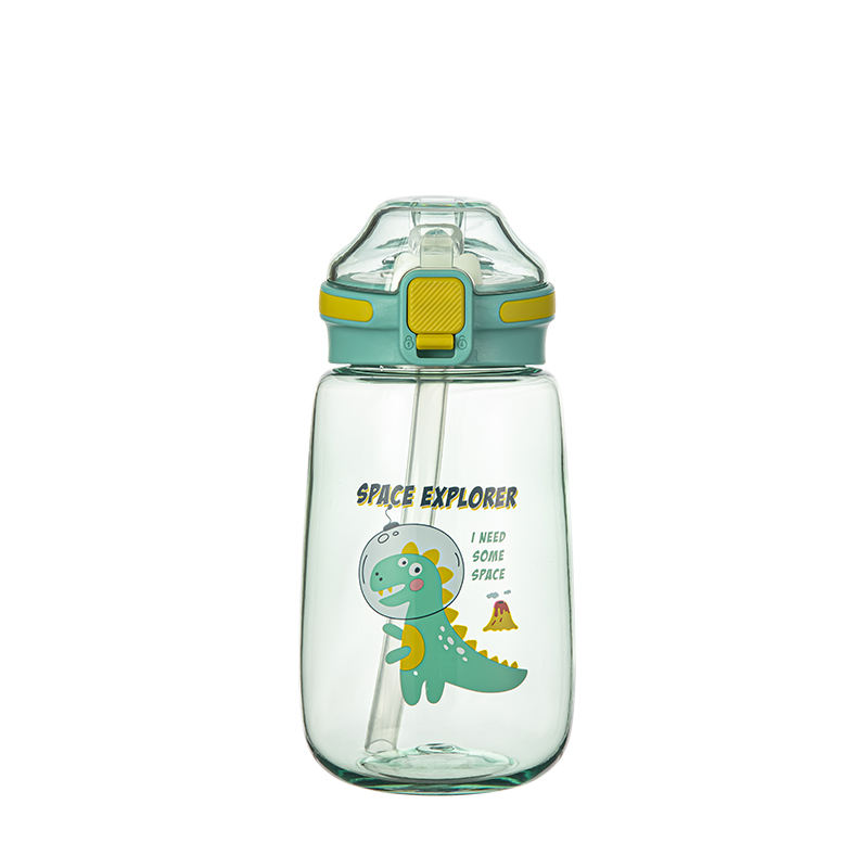 Customizable 600ml Premium Quality Portable Gym Outdoor Sport Water Bottles with Straw Plastic Drinkware