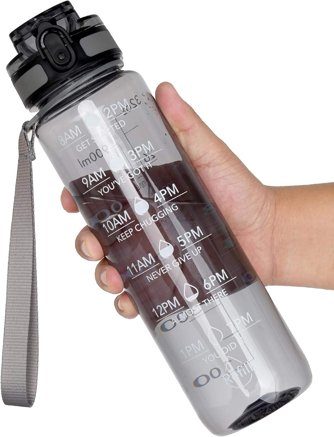 Tritan BPA-Free 32oz Durable Leakproof Water Bottles Wide Mouth with Easy Clean Brush for Gym Travel Home School Office Use