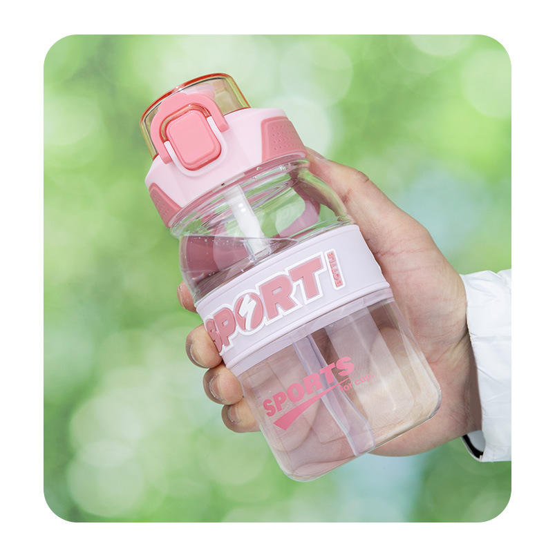750ml BPA-Free Plastic Water Bottle with Straw