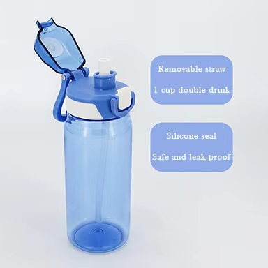 580ml Portable Plastic Water Bottles for Students and Children School & Sport for Boiling Water Camping