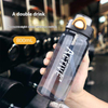 Customized Large Capacity Tritan Sports Water Cup New Adult Fitness Plastic Bottle Direct Drinking Straw for Camping