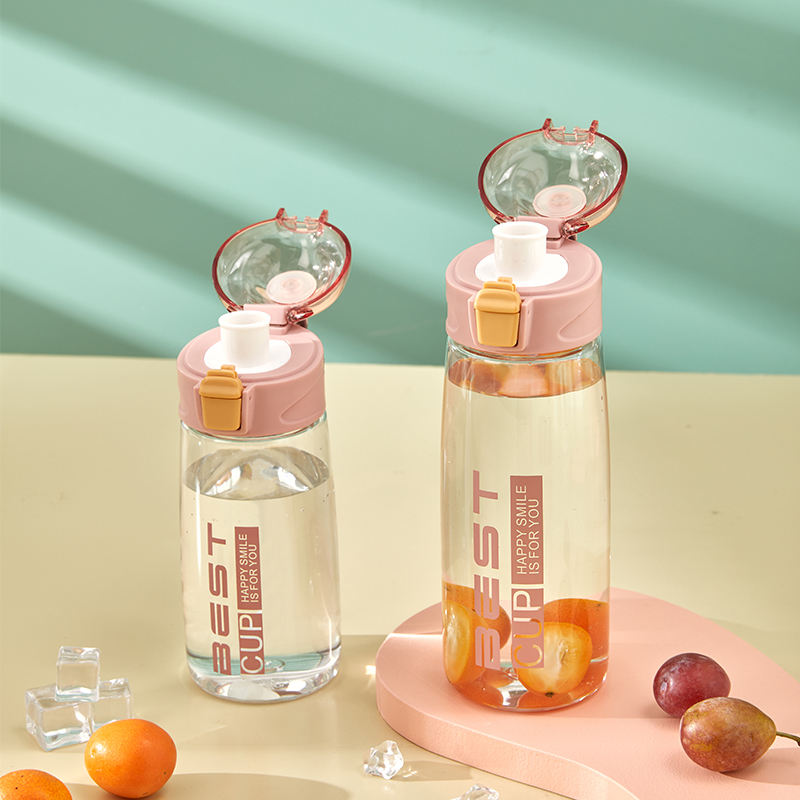 Customized Transparent Plastic Water Bottles with Straw for Direct or Boiling Water for Children's Camping Occasions