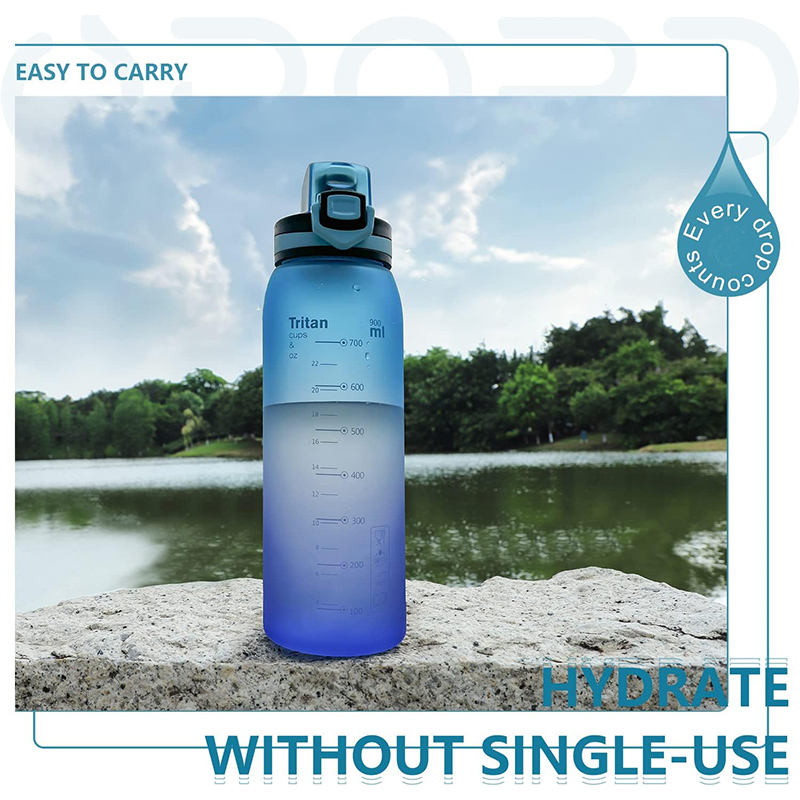 Customized Outdoor Drinking Water Bottle Time Marking Plastic Water Jug for Boiling Water