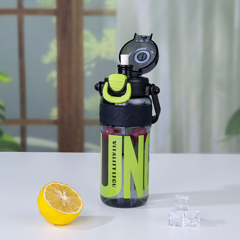 OEM Factory Custom 1000ml Gym Sports Water Bottle with BPA-Free Lid Straw 32oz Tritan Running Bottle Plastic Drinkware