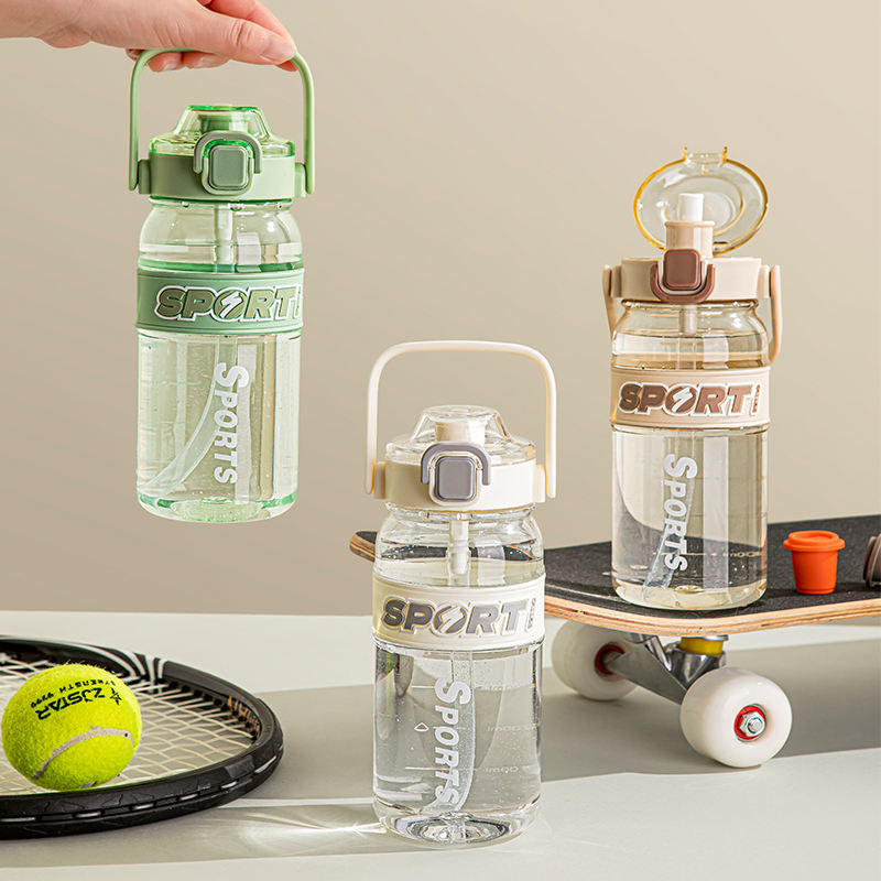 Eco-Friendly Reusable Gym Sport Water Bottles Custom Motivational BPA Free Plastic Drinkware Wholesale