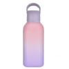 1000ML Gradient Portable Gym Girls Water Bottle with Handle Leakproof Colorful Plastic for Boiling Water for Camping
