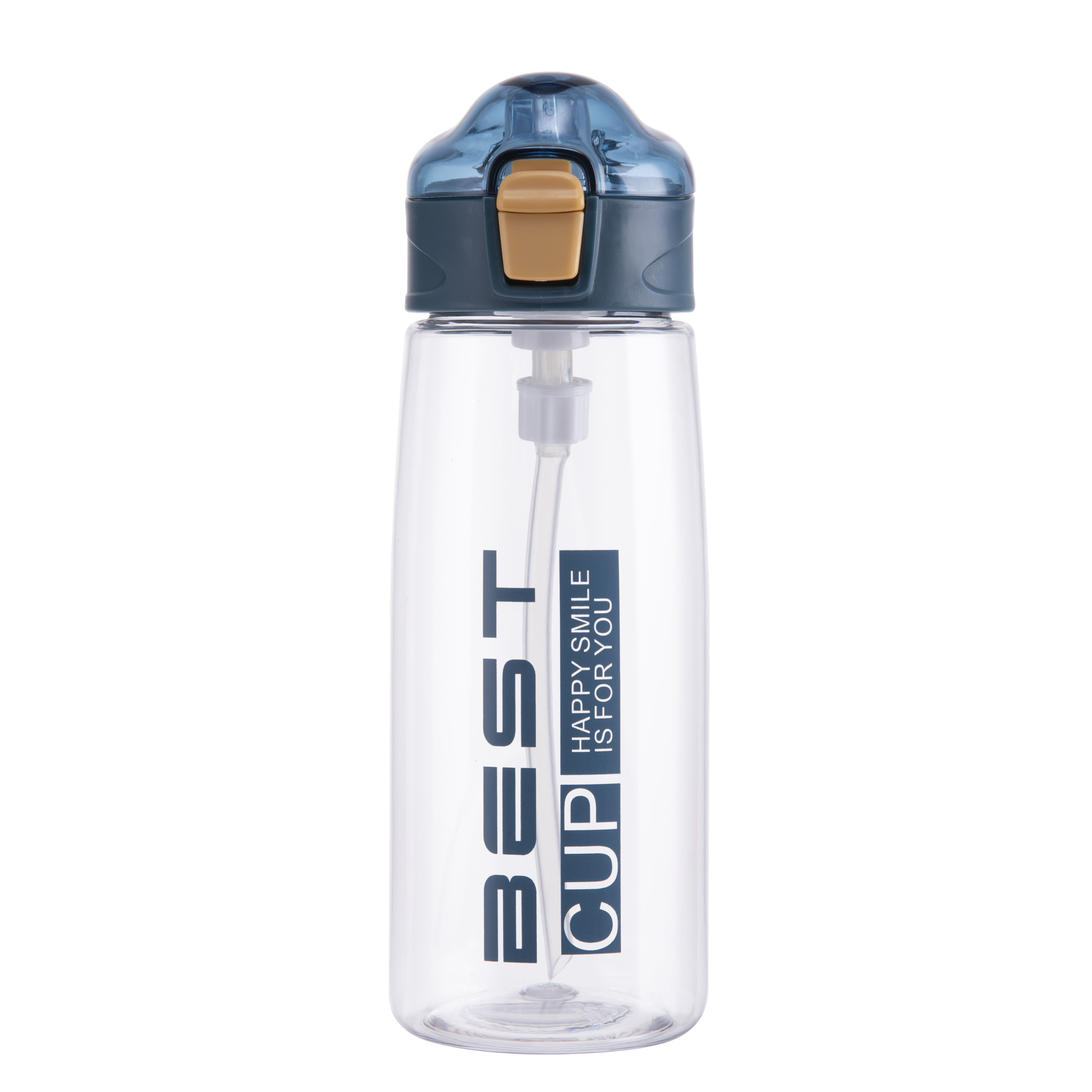 Cute Clear Plastic Sipper Water Bottles with Straw Kids' Camping Suitable for Boiling Water