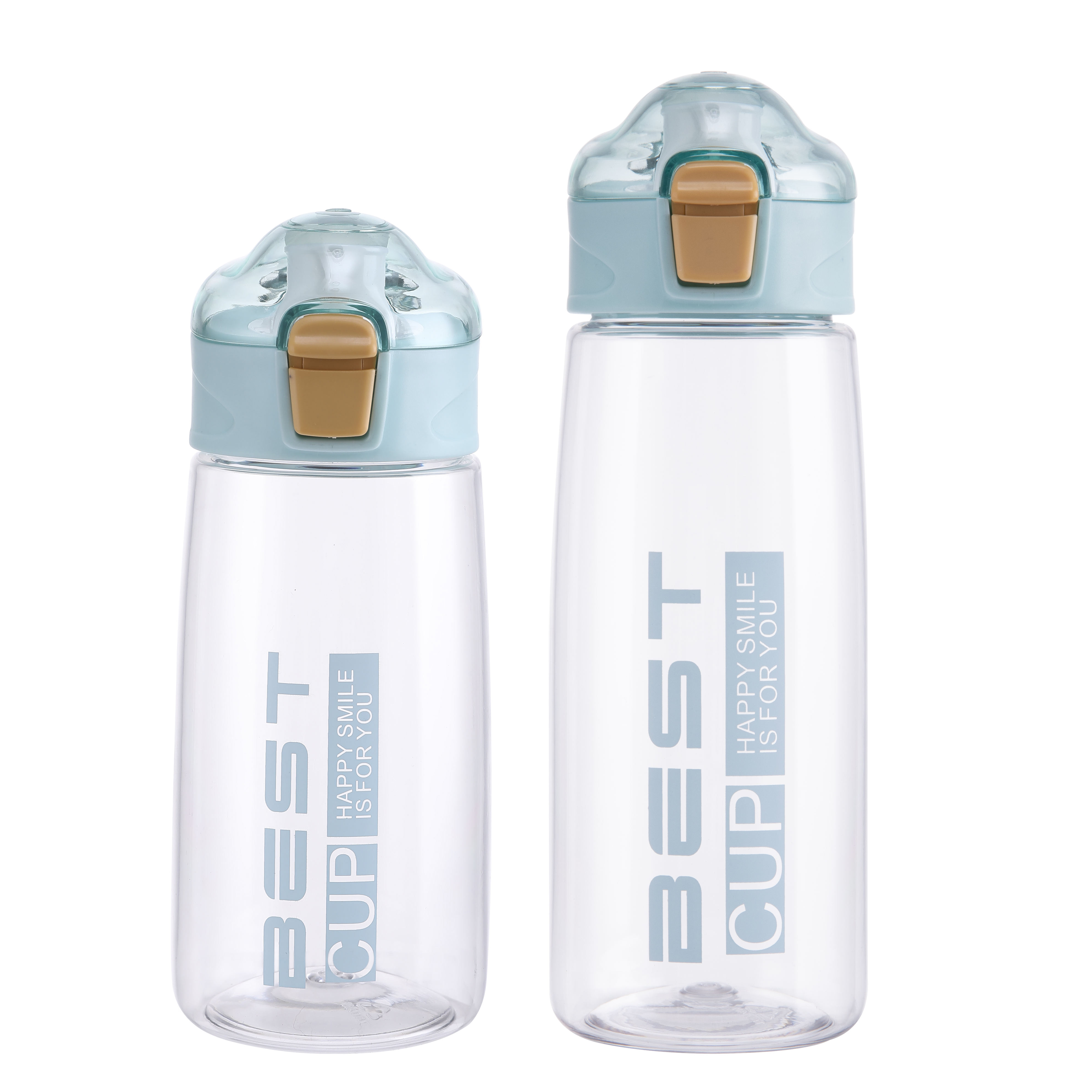 Cute Clear Plastic Sipper Water Bottles with Straw Kids' Camping Suitable for Boiling Water
