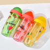 Best Selling BPA Free Dual Drink Bottle Portable Two-Compartment Plastic Cup with Double Straw for Water on the Go