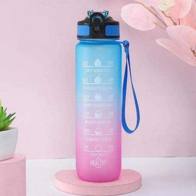 1000ml Fitness Motivational Water Bottles Adult Drinkware for Presentations