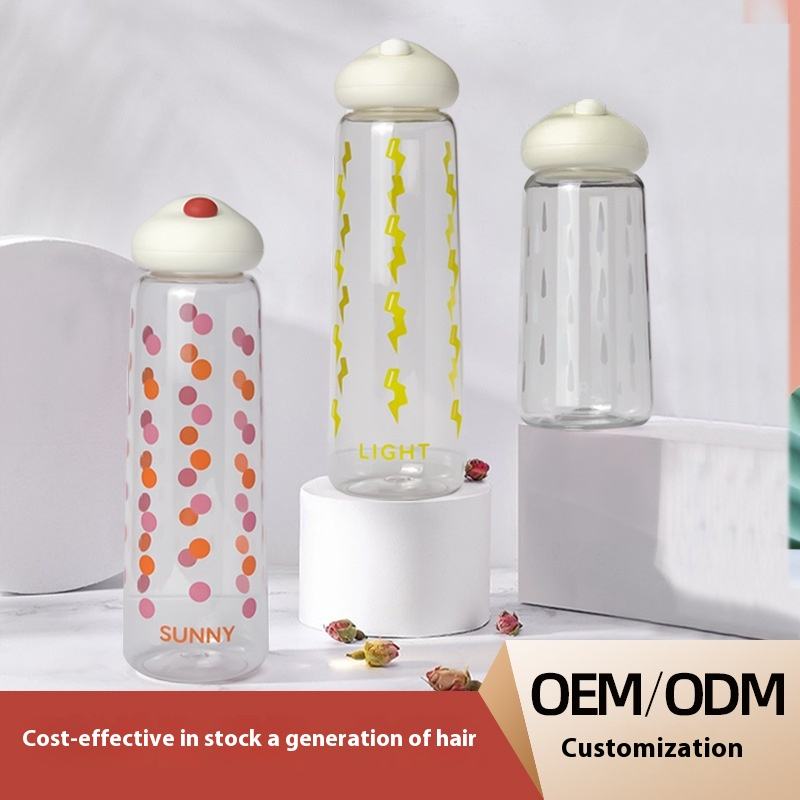 Custom Eco-Friendly Kids Water Bottle with Hidden Hand Strap & Cap Small Size PC Material for Camping BPA-Free 350/600ml