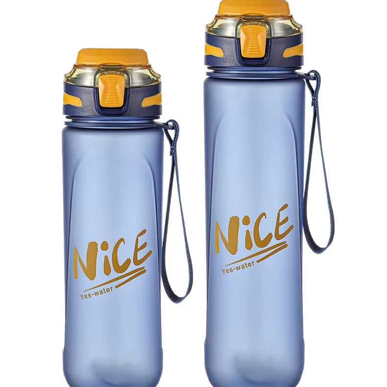Customized Logo Transparent Plastic Drinkware with Straw Water Bottles