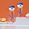 Wholesale New Style Custom 480ml 620ml Clear PC Plastic Sports Water Bottle Kid Flip Lid Straw BPA Free Direct Drinking
